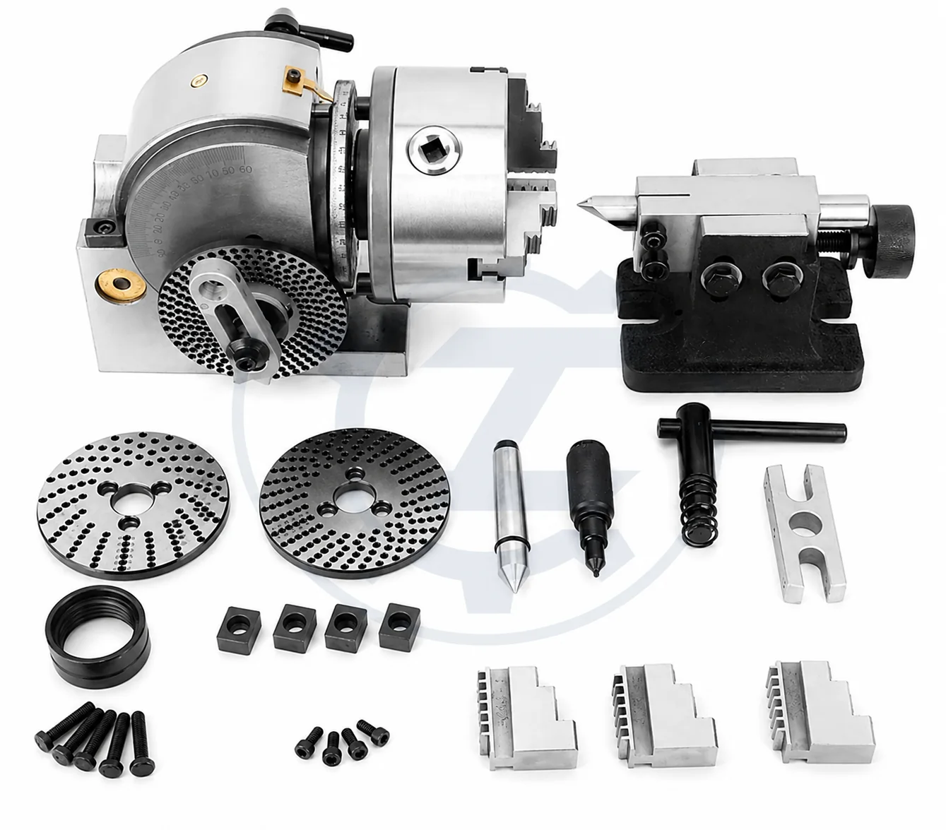 CABEZAL DIVISOR SEMI-UNIVERSAL MODELO BS-0 PARA FRESADORAS — DV-BS0, accesorio para maquinaria industrial CNC