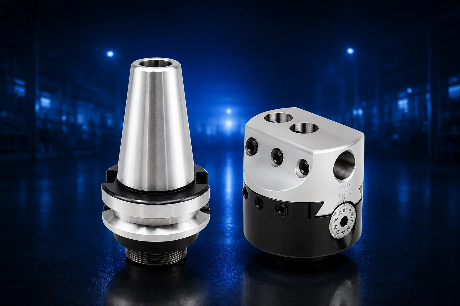 Cabezal Alesador BT40 con 9 Barras — AL-BT40, accesorio para maquinaria industrial CNC
